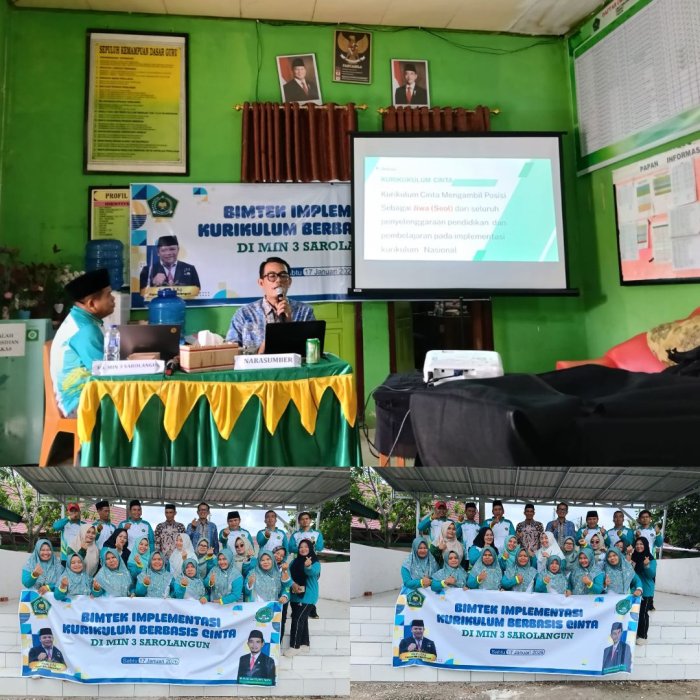 Revolusi pendidikan di MIN 3 Sarolangun mengajar dengan hati melalui kurikulum berbasis cinta