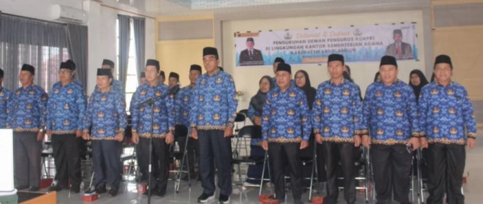 ASN Kemenag Sarolangun Ikuti Pengukuhan KOPRI Secara Daring