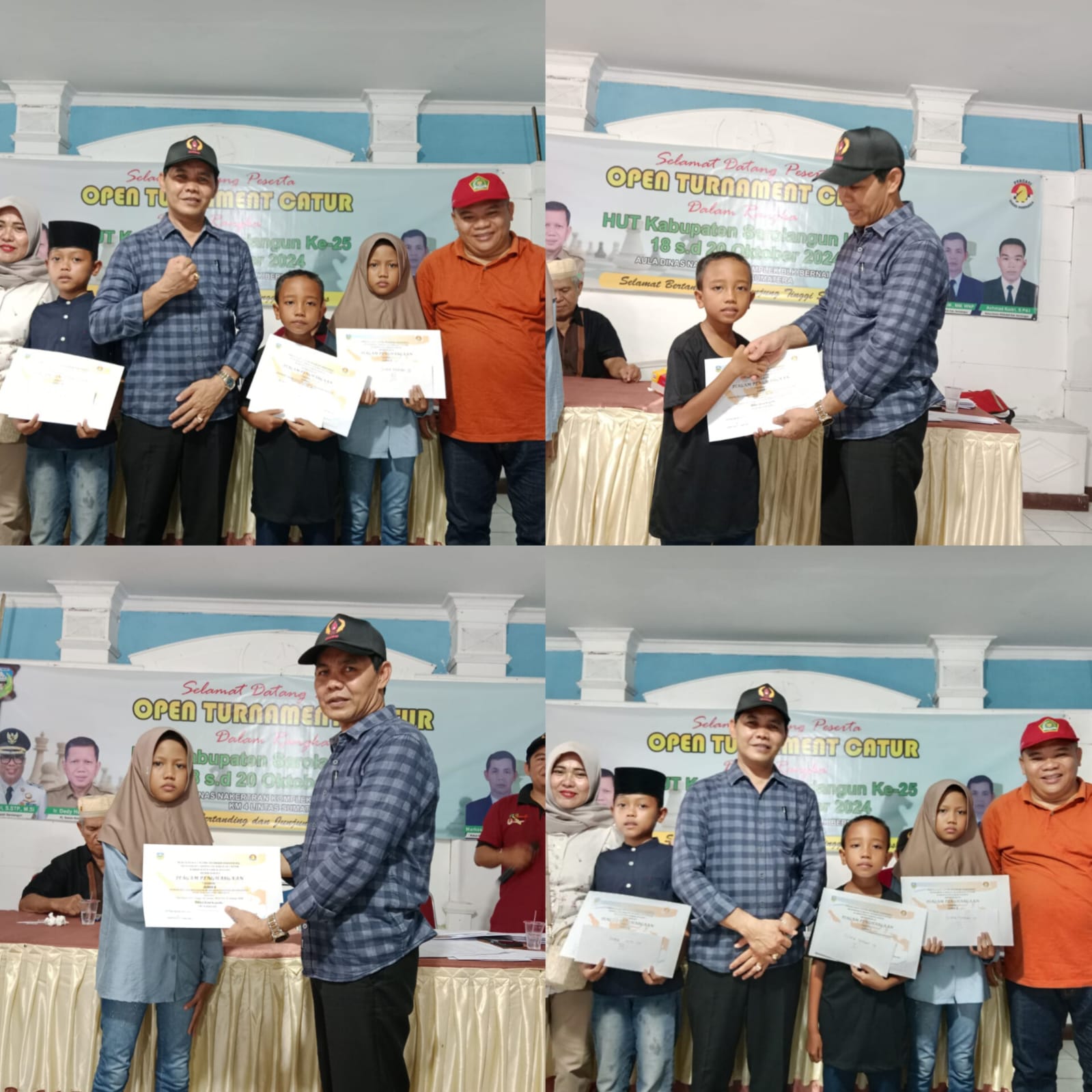 DUA SISWA TERBAIK KELAS 5A MIN 3 SAROLANGUN SABET JUARA 1 DAN 2 TURNAMEN OPEN CATUR HUT KABUPATEN SAROLANGUN