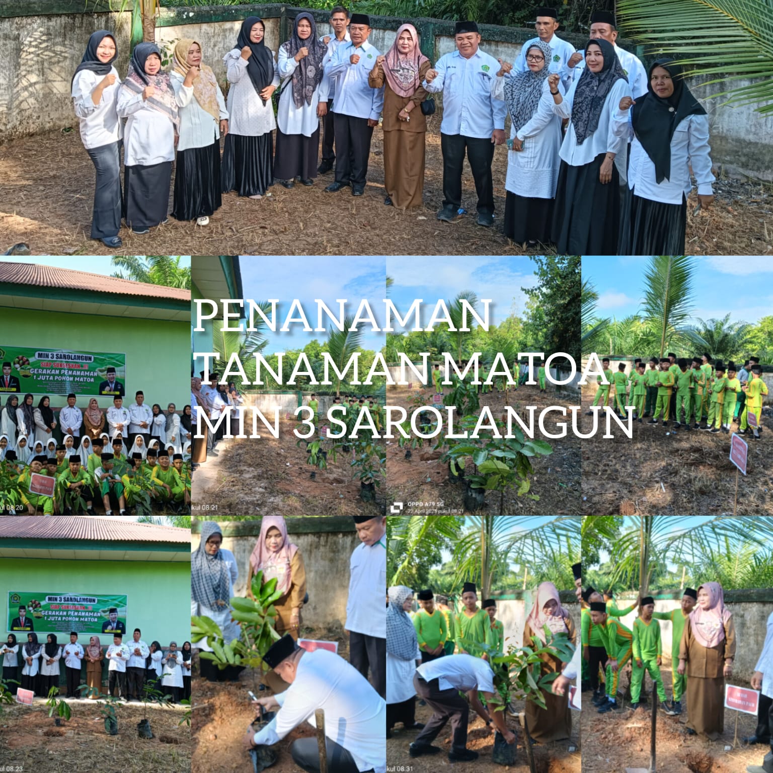 MIN 3 Sarolangun dan SKPD Lurah Pauh Luncurkan Aksi Hijaukan Bumi 2025 di Hari Bumi