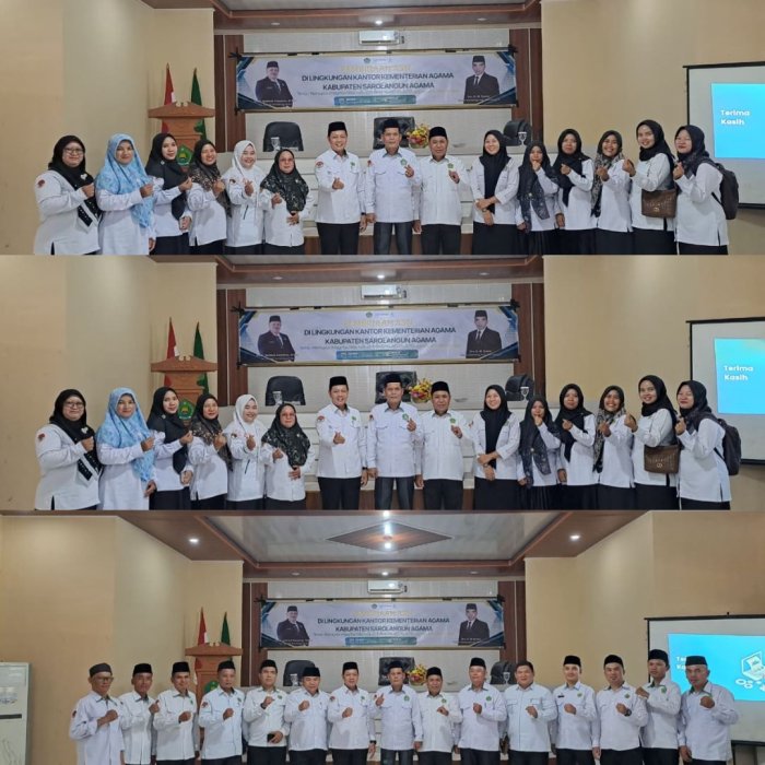 Siap tingkatkan kualitas pendidikan!! kepala madrasah Najmi, S.Ag hadiri pembinaan ASN