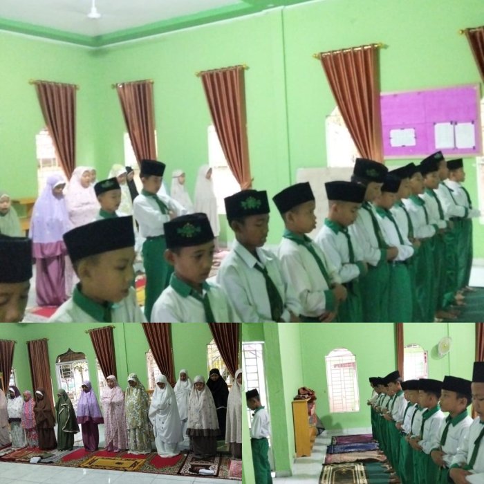 Tanamkan Karakter Religius, Siswa IV A MIN 3 Sarolangun Piket Salat Berjamaah