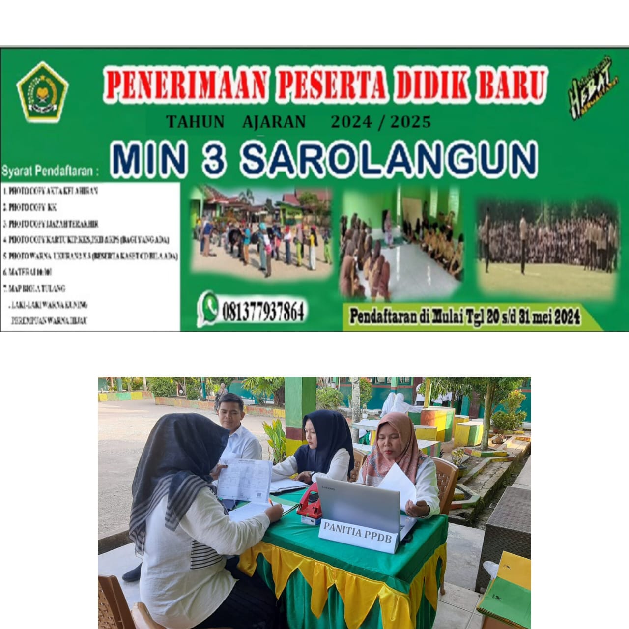MIN 3 Sarolangun Melaksanakan PENERIMAAN PESERTA DIDIK BARU (PPDB) Tahun Pelajaran 2024/2025 MIN 3 Sarolangun Melaksanakan PENERIMAAN PESERTA DIDIK BARU (PPDB) Tahun Pelajaran 2024/2025