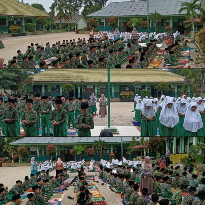 Siswa MIN 3 Sarolangun laksankan sholat berjamaah sebagai kegiatan rutin hari rabu