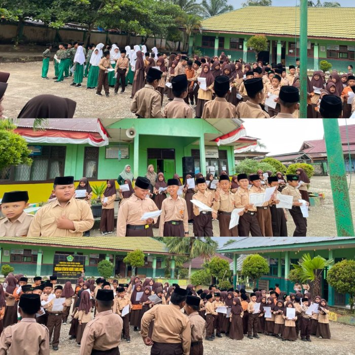 Pembiasaan pagi kamis pembacaan Asmaul Husna di MIN 3 Sarolangun