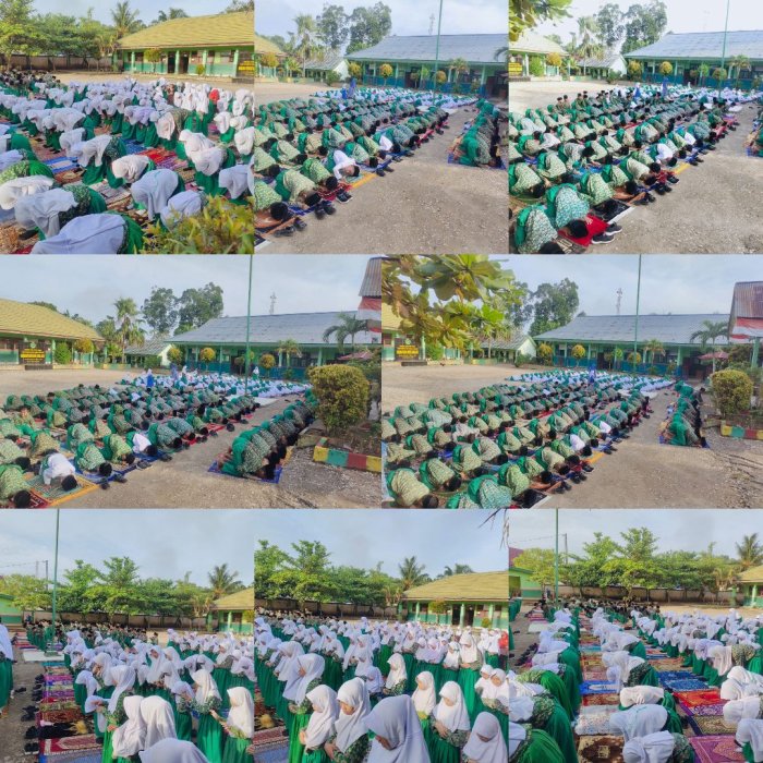 MIN 3 Sarolangun mengadakan pembiasaan proses sebelum  belajar mengajar  